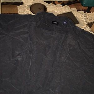 Hager collection button up dress shirt velvety